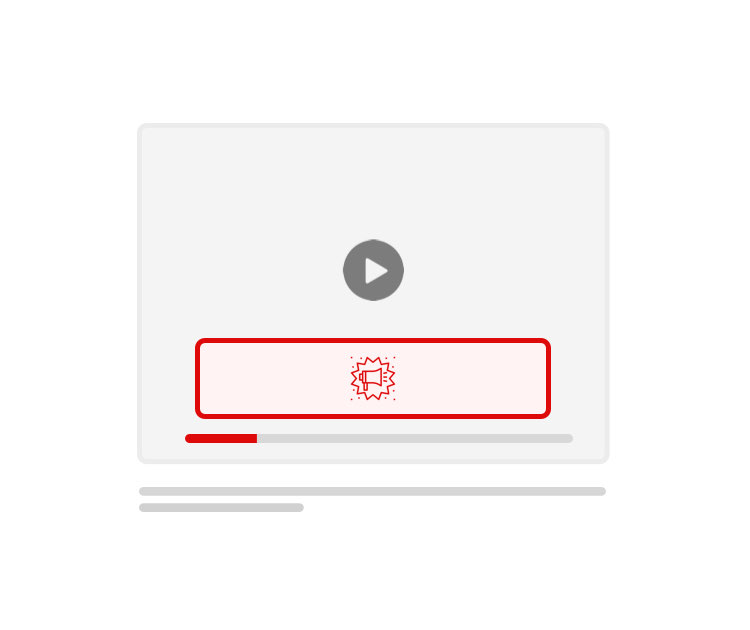 Overlay in video ads